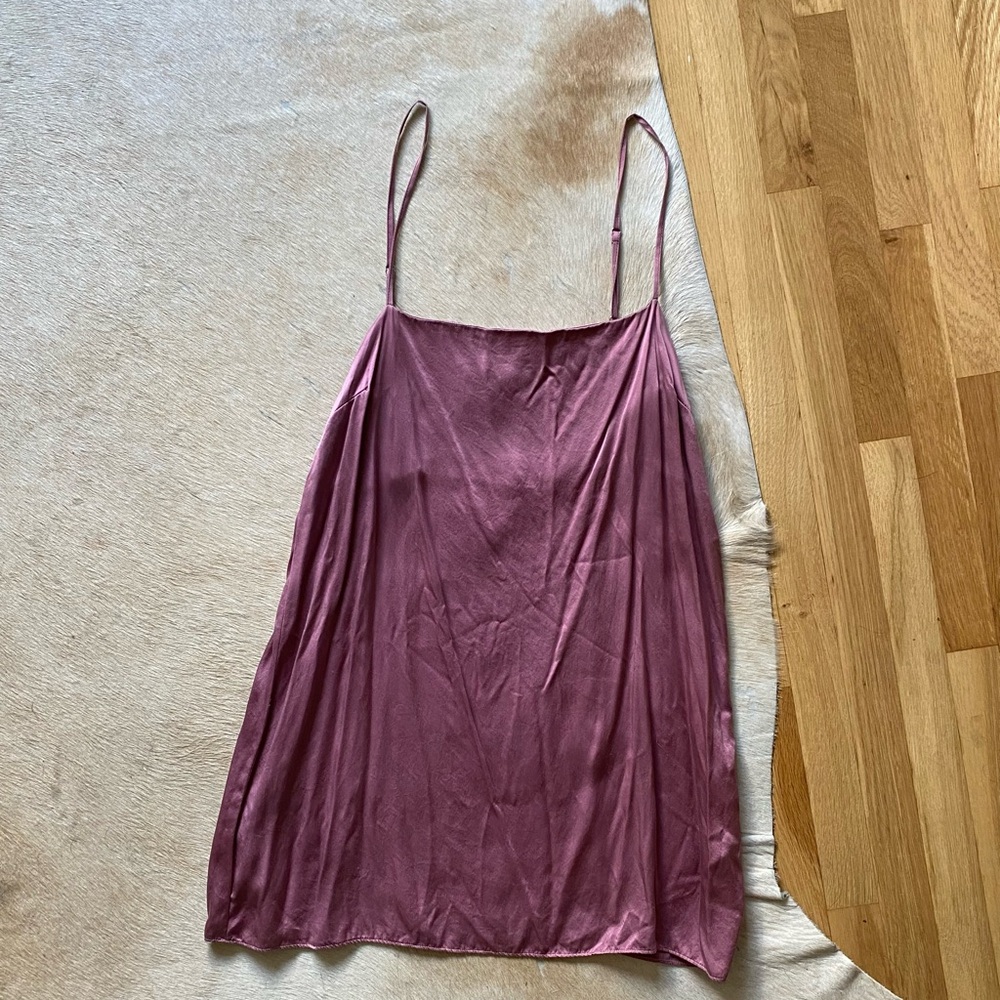 Elegant Pink Slip Dress
